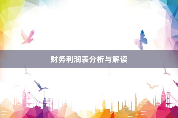 财务利润表分析与解读